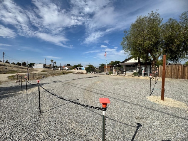 view of road