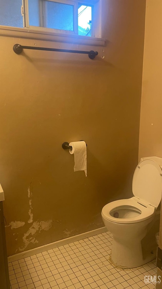 8300 Lexington Ave, Bakersfield, CA 93306 - half bath with tile patterned flooring and toilet