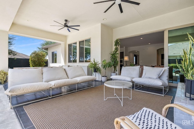 view of patio / terrace with outdoor lounge area