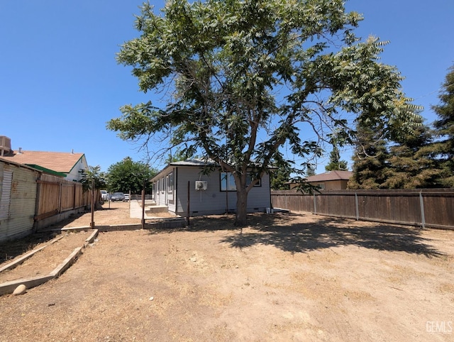 view of fenced backyard