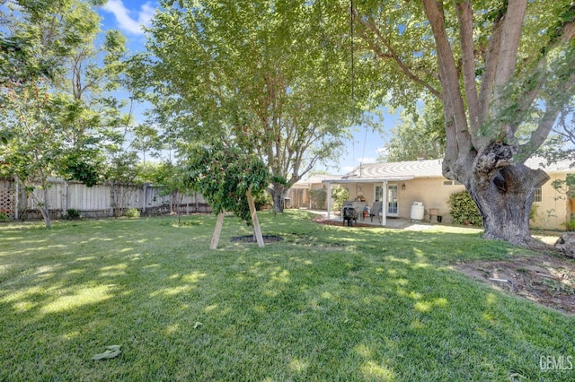 view of yard featuring a patio