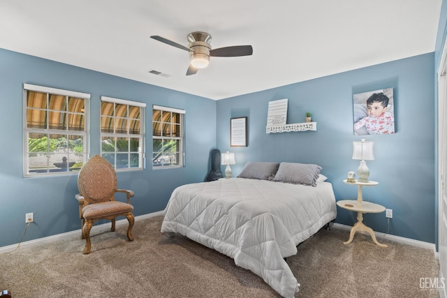 3010 Tea Rose St, Bakersfield, CA 93311 - bedroom featuring carpet and a ceiling fan