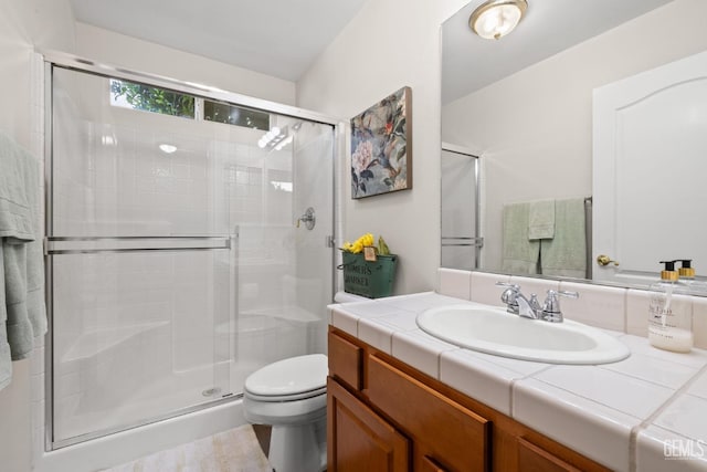 3010 Tea Rose St, Bakersfield, CA 93311 - bathroom with vanity and a stall shower