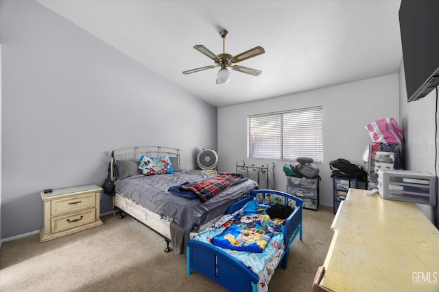 7507 Hidden Bridge Dr, Bakersfield, CA 93313 - carpeted bedroom featuring ceiling fan and baseboards
