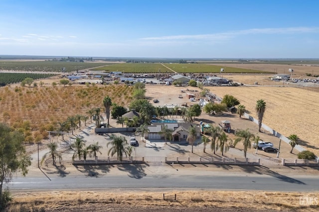 aerial view featuring a rural view