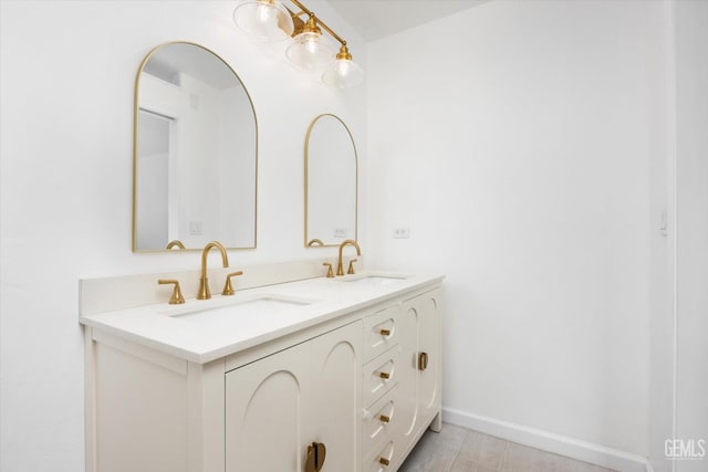 bathroom featuring vanity