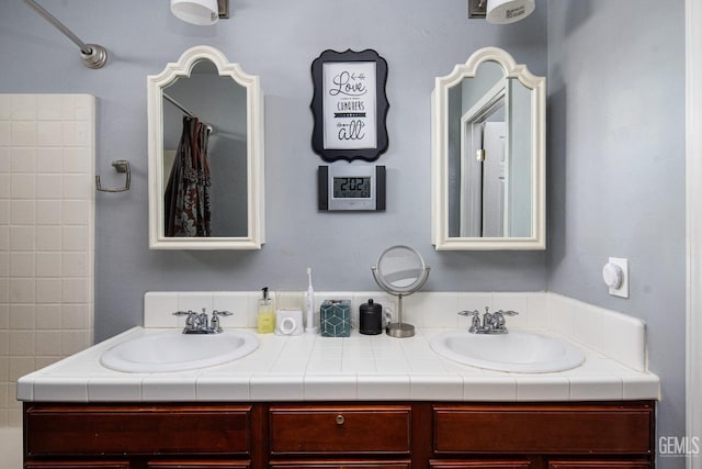 bathroom featuring vanity