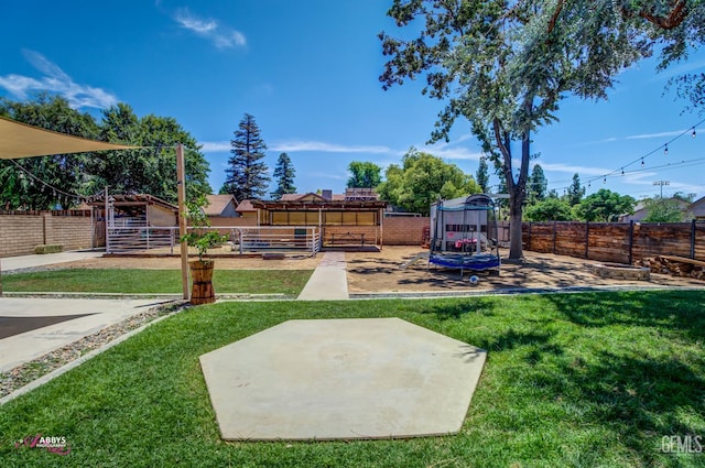 11265 Poulsen Way, Bakersfield, CA 93312 - fenced backyard with a patio area