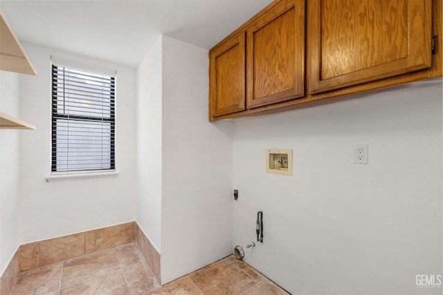 1224 N Mayflower Cir, Ridgecrest, CA 93555 - laundry area featuring cabinet space, washer hookup, hookup for a gas dryer, and electric dryer hookup