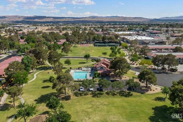 1224 N Mayflower Cir, Ridgecrest, CA 93555 - drone / aerial view with a mountain view