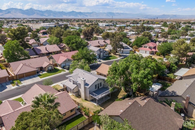 1224 N Mayflower Cir, Ridgecrest, CA 93555 - drone / aerial view with a residential view and a mountain view