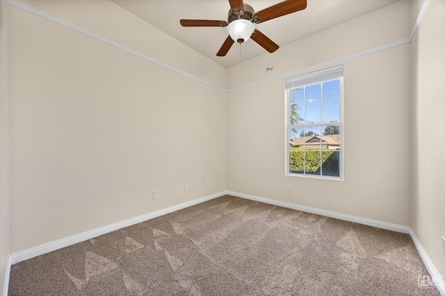 10318 Roehampton Ave, Bakersfield, CA 93312 - carpeted empty room with baseboards and a ceiling fan