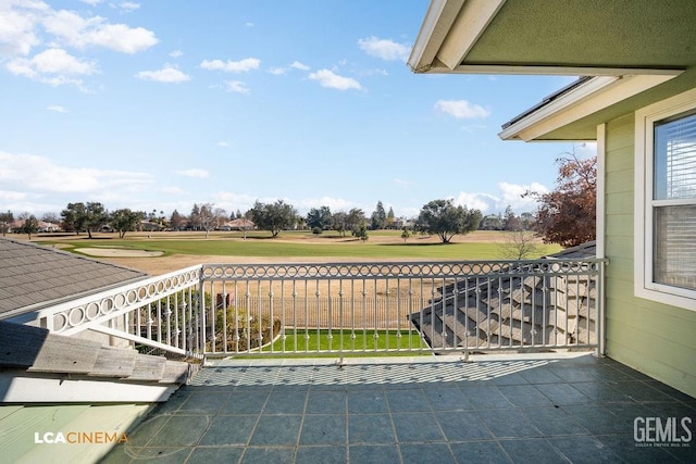 view of patio / terrace with a balcony