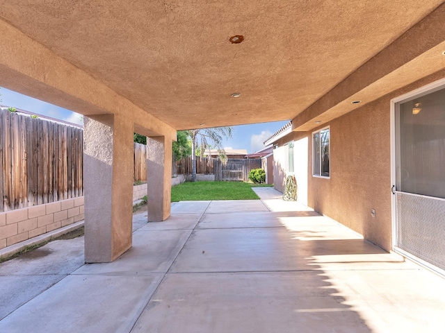 view of patio / terrace featuring a fenced backyard