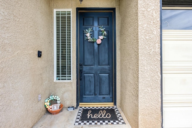 9310 Via Catania, Bakersfield, CA 93312 - doorway to property with stucco siding