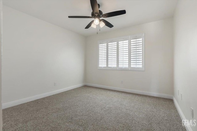 5100 Ruth Ct, Bakersfield, CA 93308 - carpeted spare room featuring a ceiling fan and baseboards