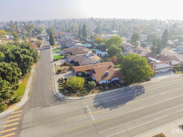 bird's eye view with a residential view