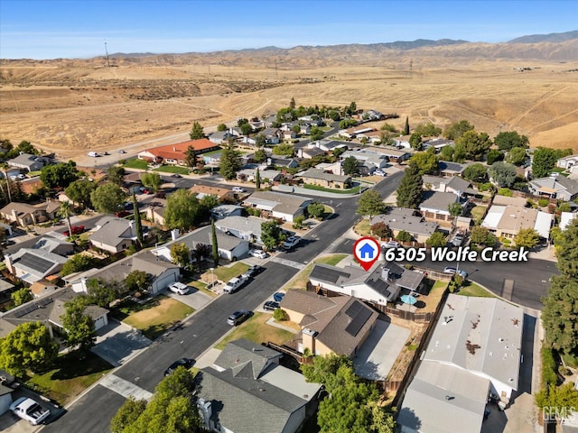 6305 Wolfe Creek Dr, Bakersfield, CA 93306 - view of property location with nearby suburban area and mountains