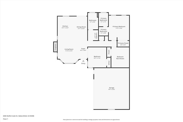 6305 Wolfe Creek Dr, Bakersfield, CA 93306 - view of home floor plan