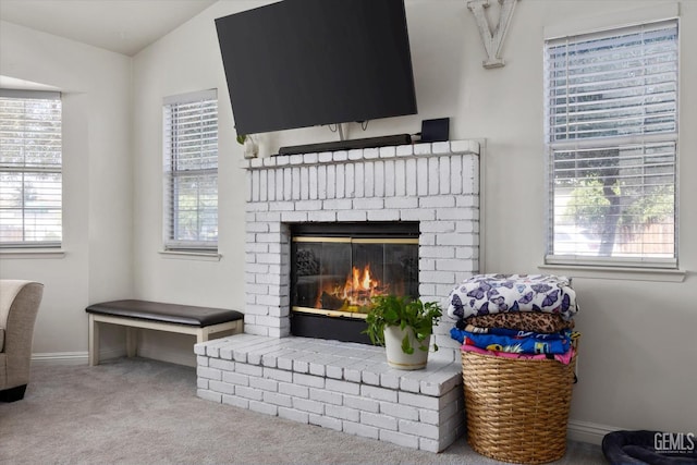 6305 Wolfe Creek Dr, Bakersfield, CA 93306 - detailed view of a fireplace and carpet floors