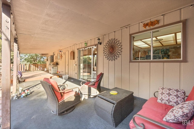 view of patio / terrace with outdoor lounge area