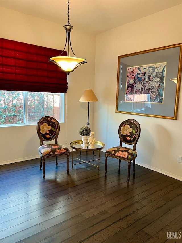 9909 Stockholm Pl, Bakersfield, CA 93306 - sitting room featuring dark hardwood / wood-style flooring
