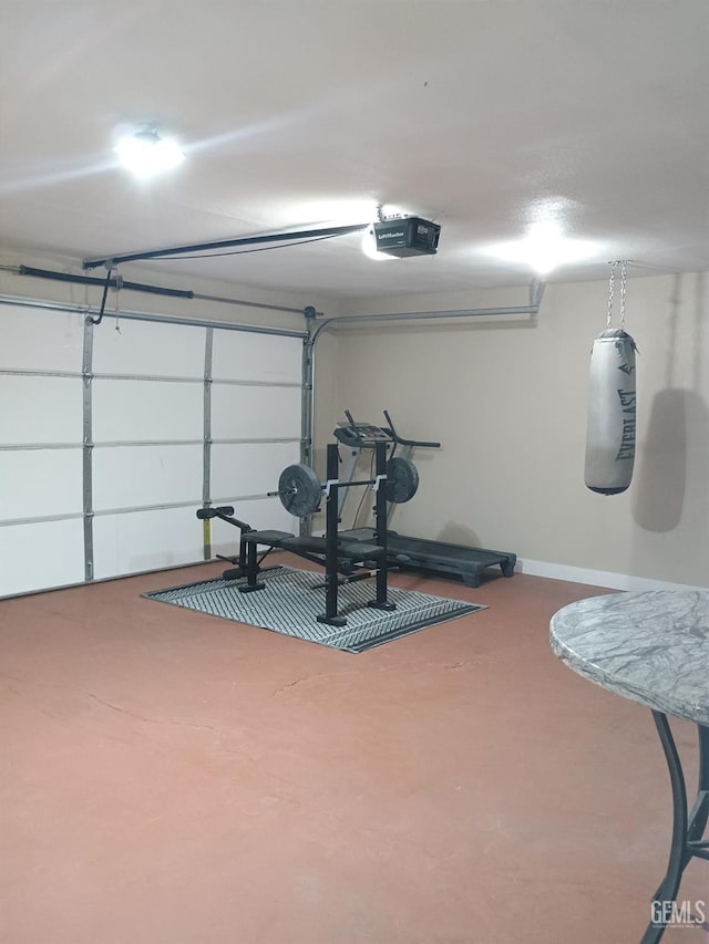 2404 Belvedere Ave, Bakersfield, CA 93304 - workout room with baseboards