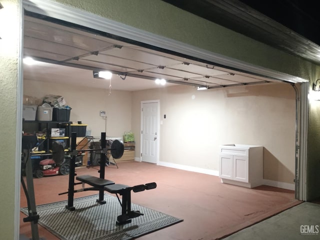 2404 Belvedere Ave, Bakersfield, CA 93304 - workout area featuring carpet flooring