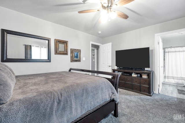 13160 Game Set Way, Bakersfield, CA 93306 - bedroom featuring carpet flooring and a ceiling fan