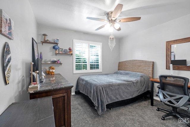 13160 Game Set Way, Bakersfield, CA 93306 - bedroom with carpet flooring and a ceiling fan