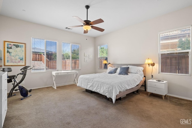 9904 Toscana Dr, Bakersfield, CA 93306 - bedroom featuring carpet floors and a ceiling fan
