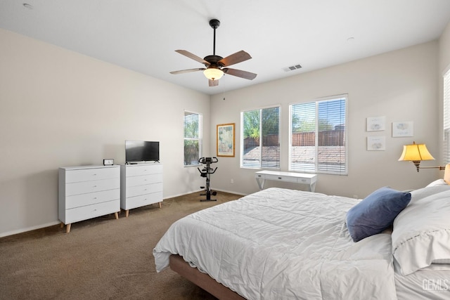 9904 Toscana Dr, Bakersfield, CA 93306 - bedroom with carpet flooring and ceiling fan