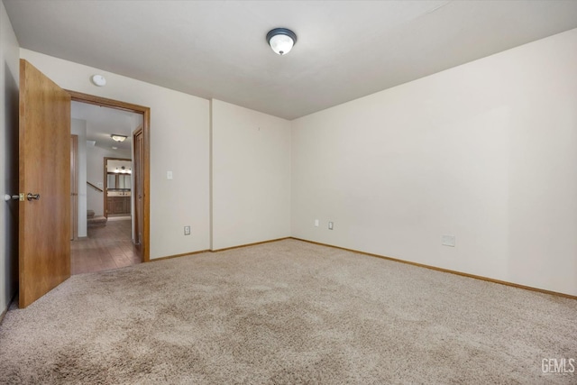 view of carpeted empty room