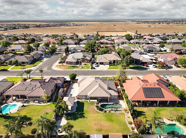 14211 Cedar Creek Ave, Bakersfield, CA 93314 - aerial view of residential area featuring a pool area