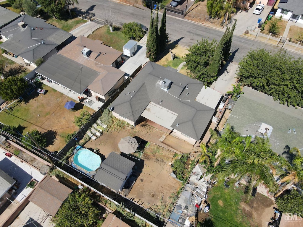 2613 Anza St, Bakersfield, CA 93305 - aerial overview of property's location with nearby suburban area