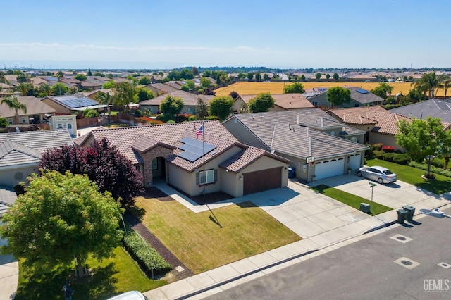 birds eye view of property featuring a residential view