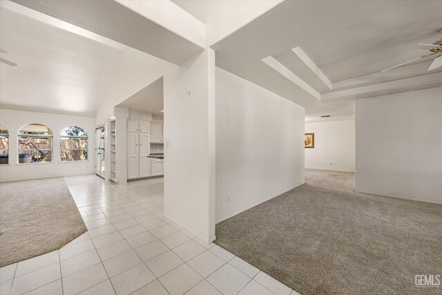 7310 Clifftop Way, Bakersfield, CA 93306 - hall with light tile patterned floors and light colored carpet