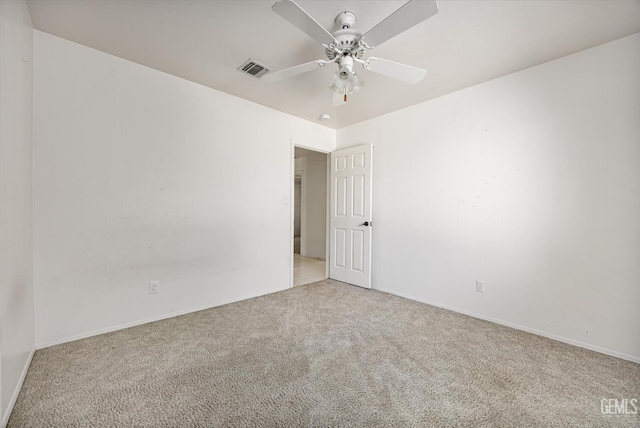7310 Clifftop Way, Bakersfield, CA 93306 - spare room with carpet flooring and ceiling fan