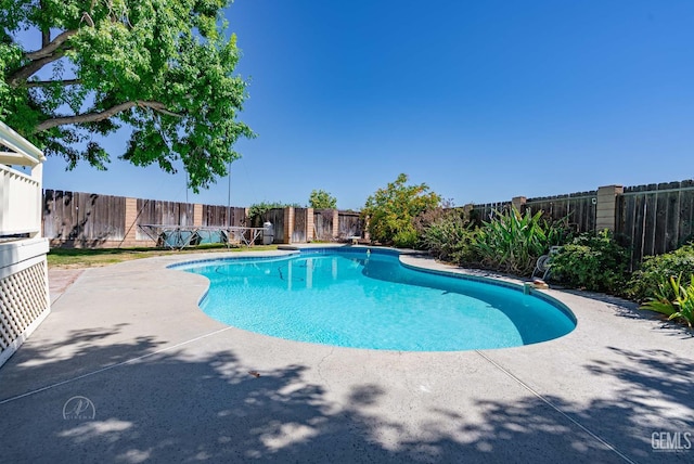 510 Sierra St, Taft, CA 93268 - view of pool featuring a fenced backyard and a patio