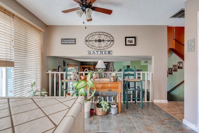 510 Sierra St, Taft, CA 93268 - bedroom with a textured ceiling and stone finish flooring