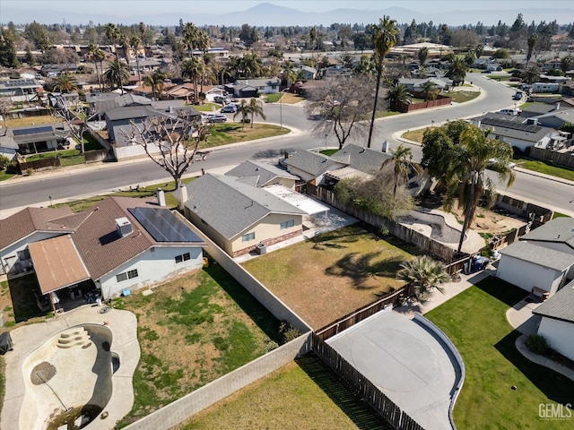 aerial view featuring a residential view