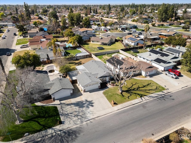 aerial view featuring a residential view