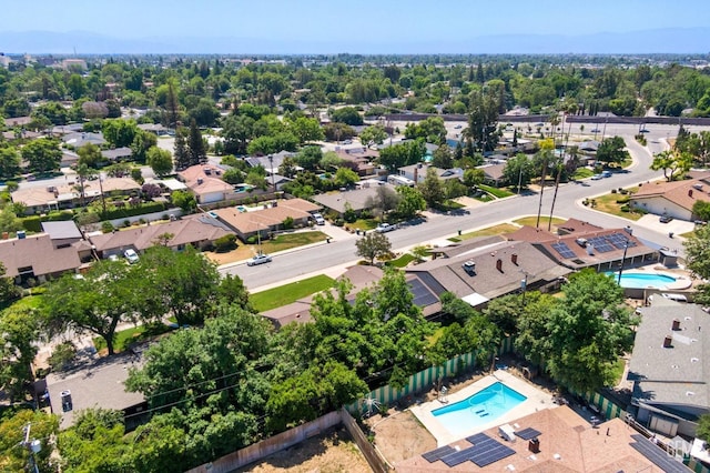 2513 Elm St, Bakersfield, CA 93301 - aerial perspective of suburban area with a pool area