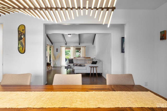 2513 Elm St, Bakersfield, CA 93301 - dining space featuring wood finished floors and baseboards