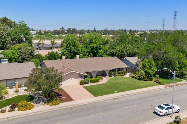 2513 Elm St, Bakersfield, CA 93301 - aerial view of property and surrounding area