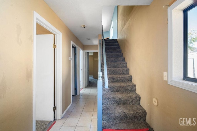 4120 Willow Trl, Frazier Park, CA 93225 - staircase featuring tile patterned floors and plenty of natural light