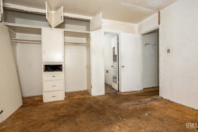 unfurnished bedroom with multiple closets