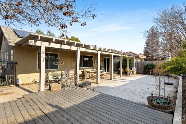 deck with a patio area