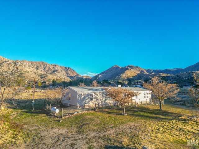 mountain view with a rural view