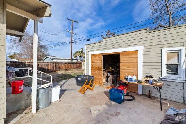 back of property featuring a patio